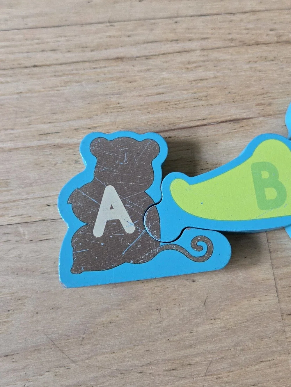 Hape Wooden Animal Parade Building Blocks Alphabet Puzzle and Playset